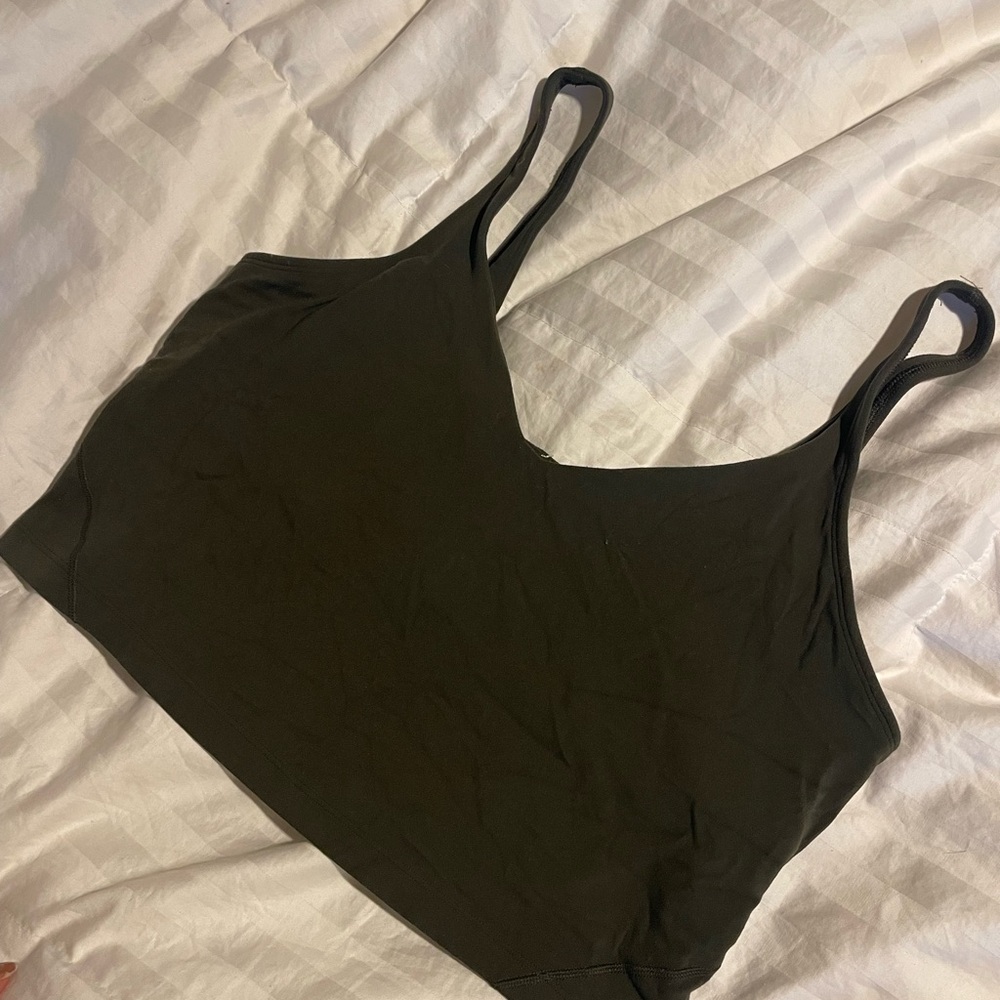 Lululemon Align Tank Olive Green Women's Tank Top - Picture 3 of 5